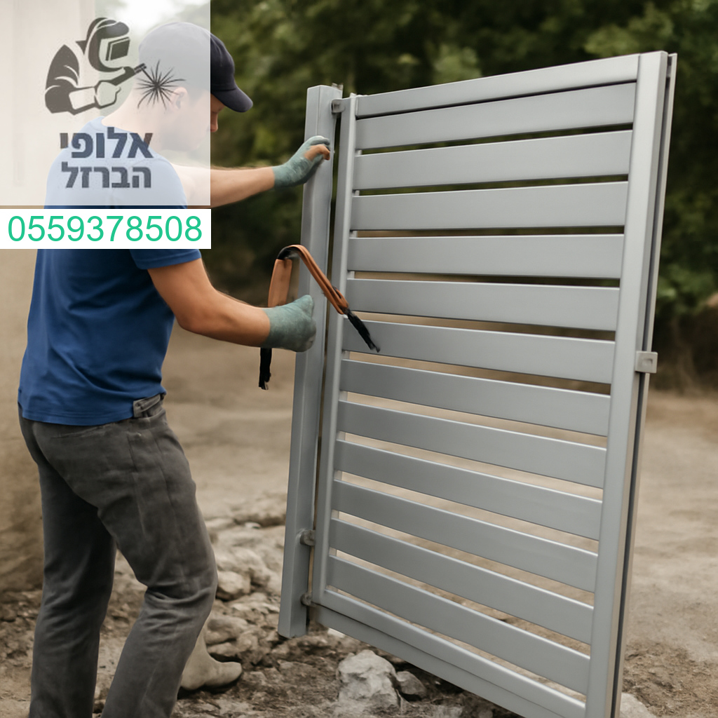 פירוק מקצועי של שער אלומיניום בדיוק ויעילות מקסימלית