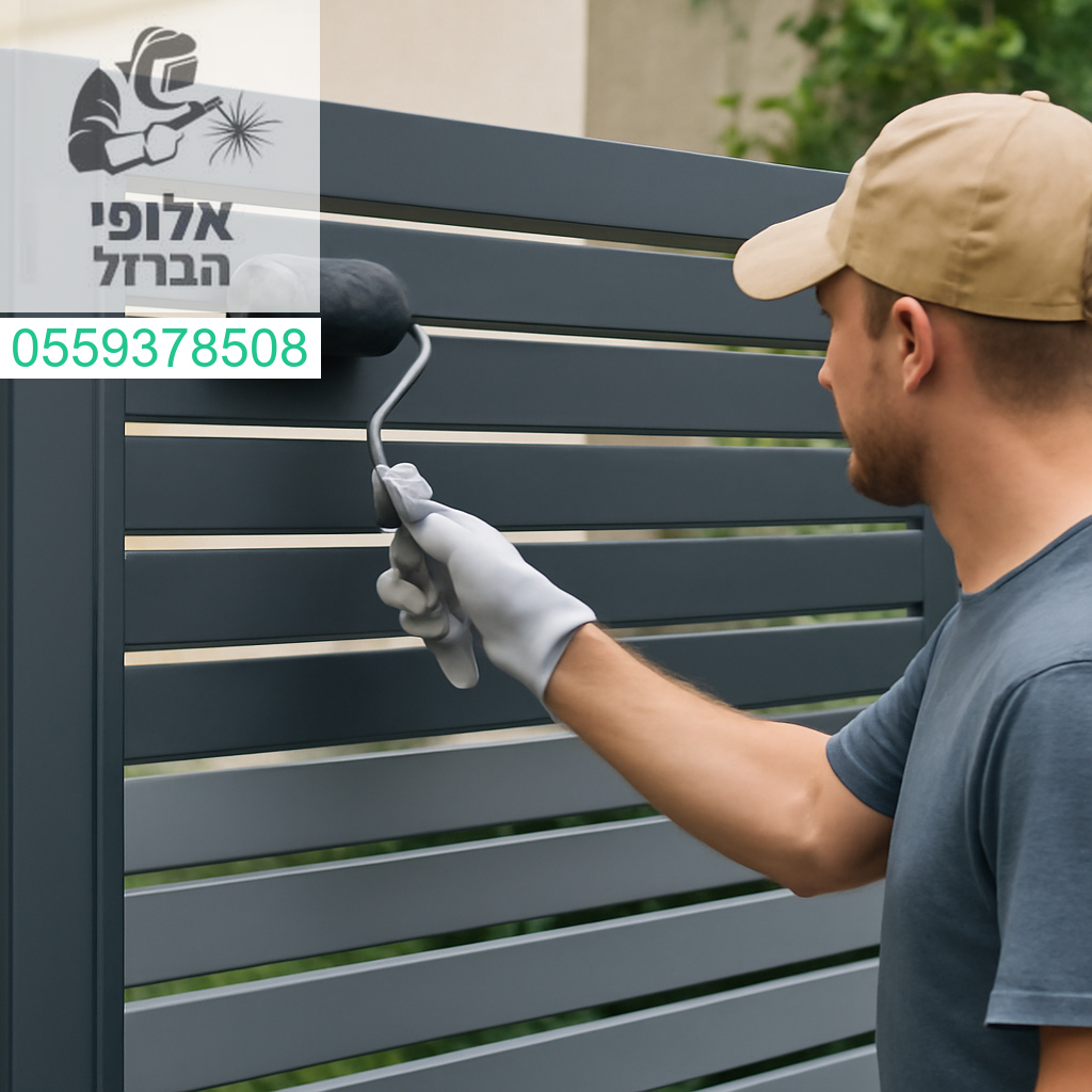 צביעה מקצועית לגדר אלומיניום בגימור מושלם לעמידות ומראה יוקרתי