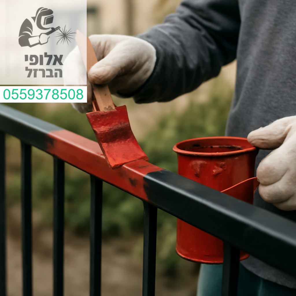 צביעת מעקה ברזל ברמת גימור גבוהה להגנה מושלמת ומראה חד modern