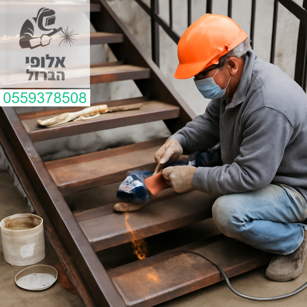 שיפוץ מדרגות ברזל ברמת גימור גבוהה ותשומת לב מדויקת לכל פרט
