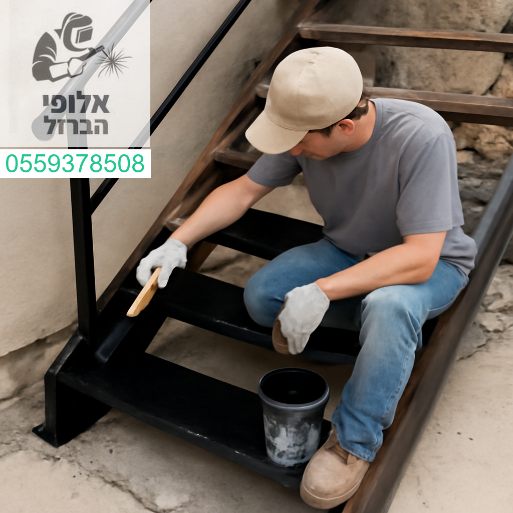שיפוץ מדרגות ברזל ברמת גימור גבוהה עם הקפדה על כל פרט