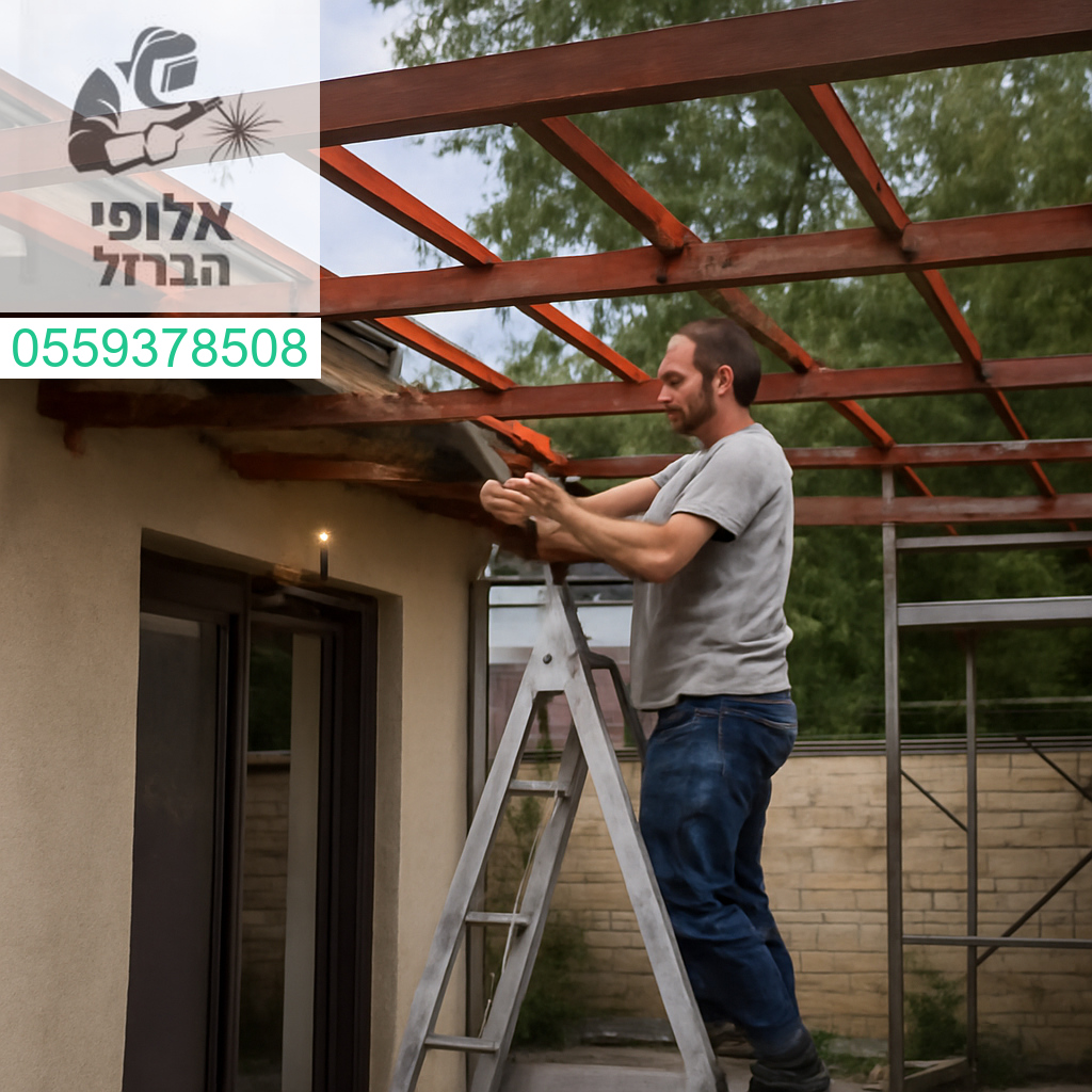 שיפוץ פרגולה מברזל ברמת גימור גבוהה ותשומת לב מושלמת לכל פרט