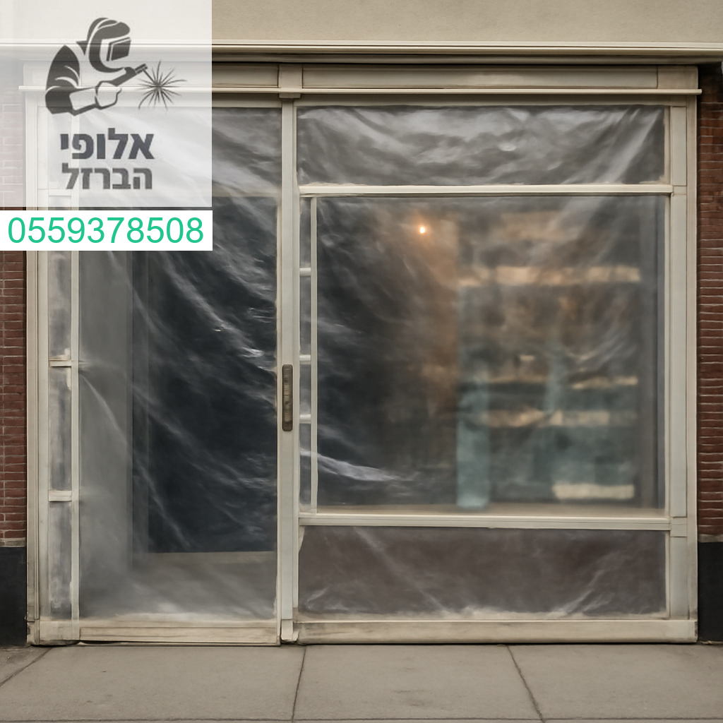 סגירת חורף איכותית לחנות המשלבת הגנה מרבית עם מראה נקי ומקצועי