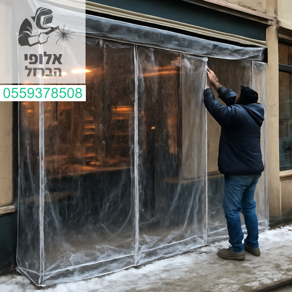 סגירת חורף יוקרתית ואטומה בהתאמה מושלמת לחזית החנות