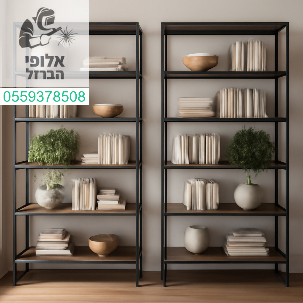 עיצוב יוקרתי ופונקציונלי עם ספריות ברזל בהתאמה אישית לכל חלל