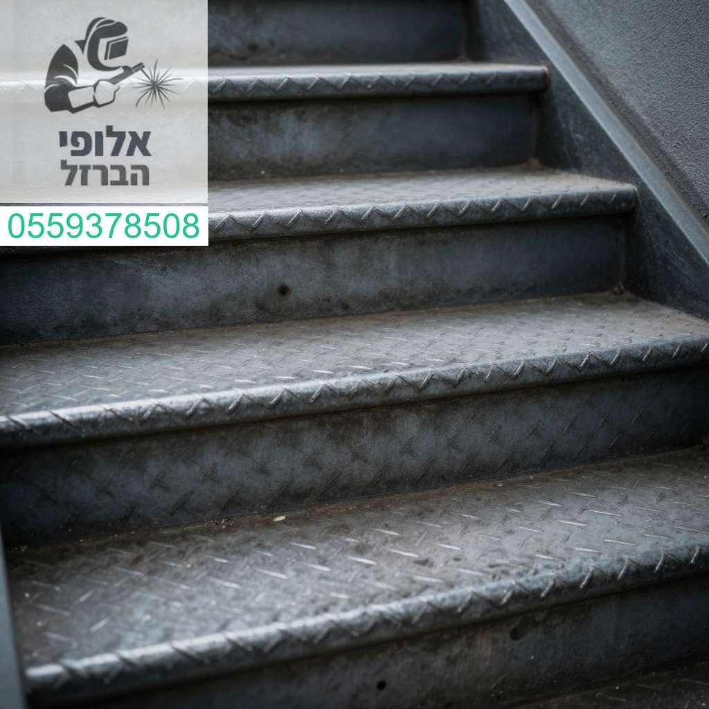 מדרגות פח מרוג לאיכות ובטיחות מקסימלית ללא החלקה עם אלופי הברזל