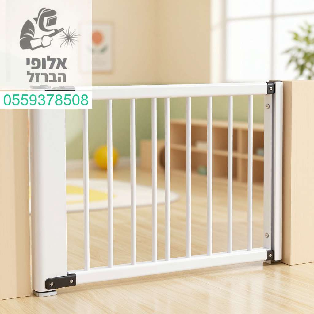 שער בטיחות איכותי لמוסדות וגני ילדים הכולל מנגנון סגירה מתקדם לשמירה ובטיחות מקסימלית