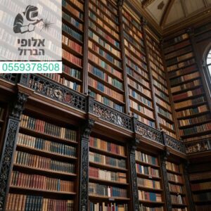 ספריות עץ וברזל יוקרתיות מהרצפה עד התקרה למראה עוצר נשימה בביתכם