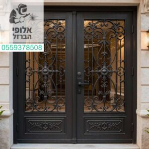 דלתות כניסה יוקרתיות מברזל בלגי בעיצוב אישי המשלבות אומנות וביטחון لביתכם