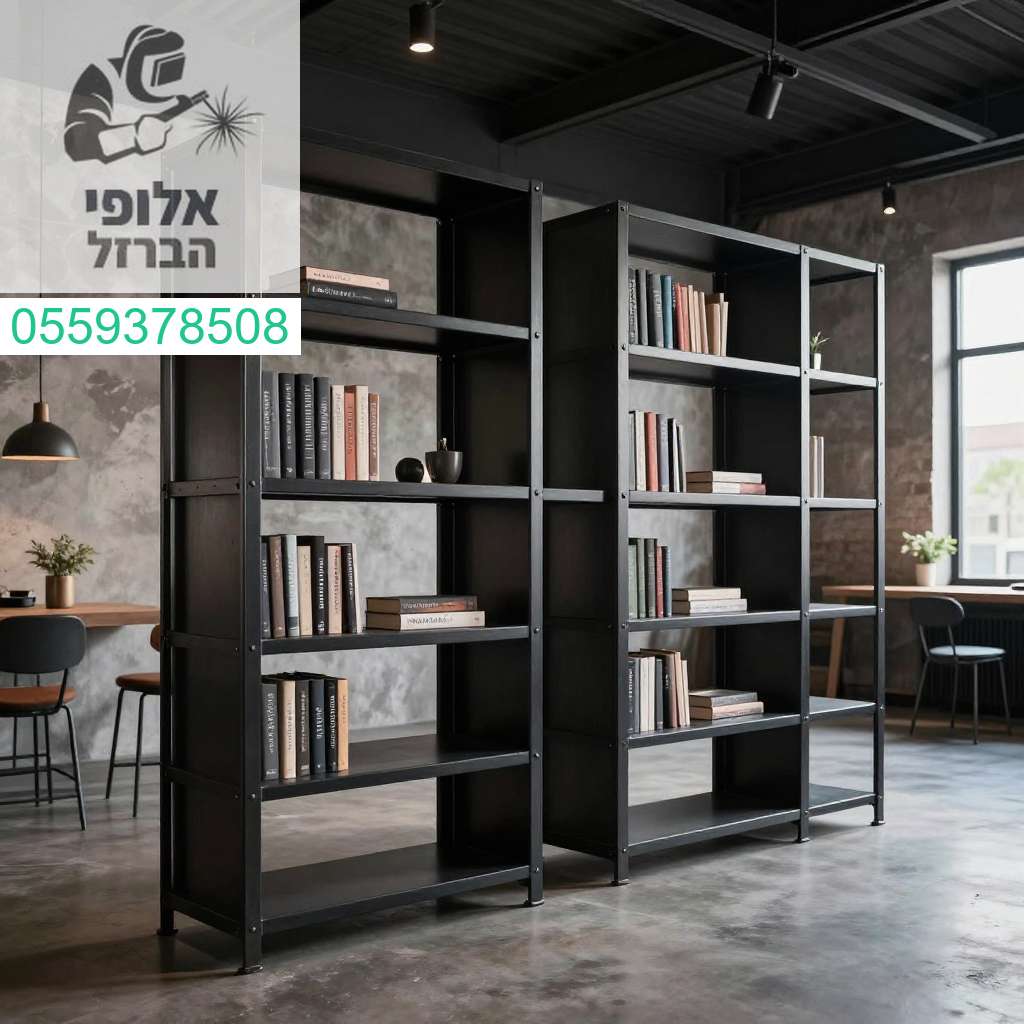 ספריות ומדפי ברזל בעיצוב תעשייתי מרהיב המשדרים עוצמה וסטייל אורבני יוקרתי ספריות ומדפי ברזל בעיצוב תעשייתי מרהיב המשדרים עוצמה וסטייל אורבני יוקרתי