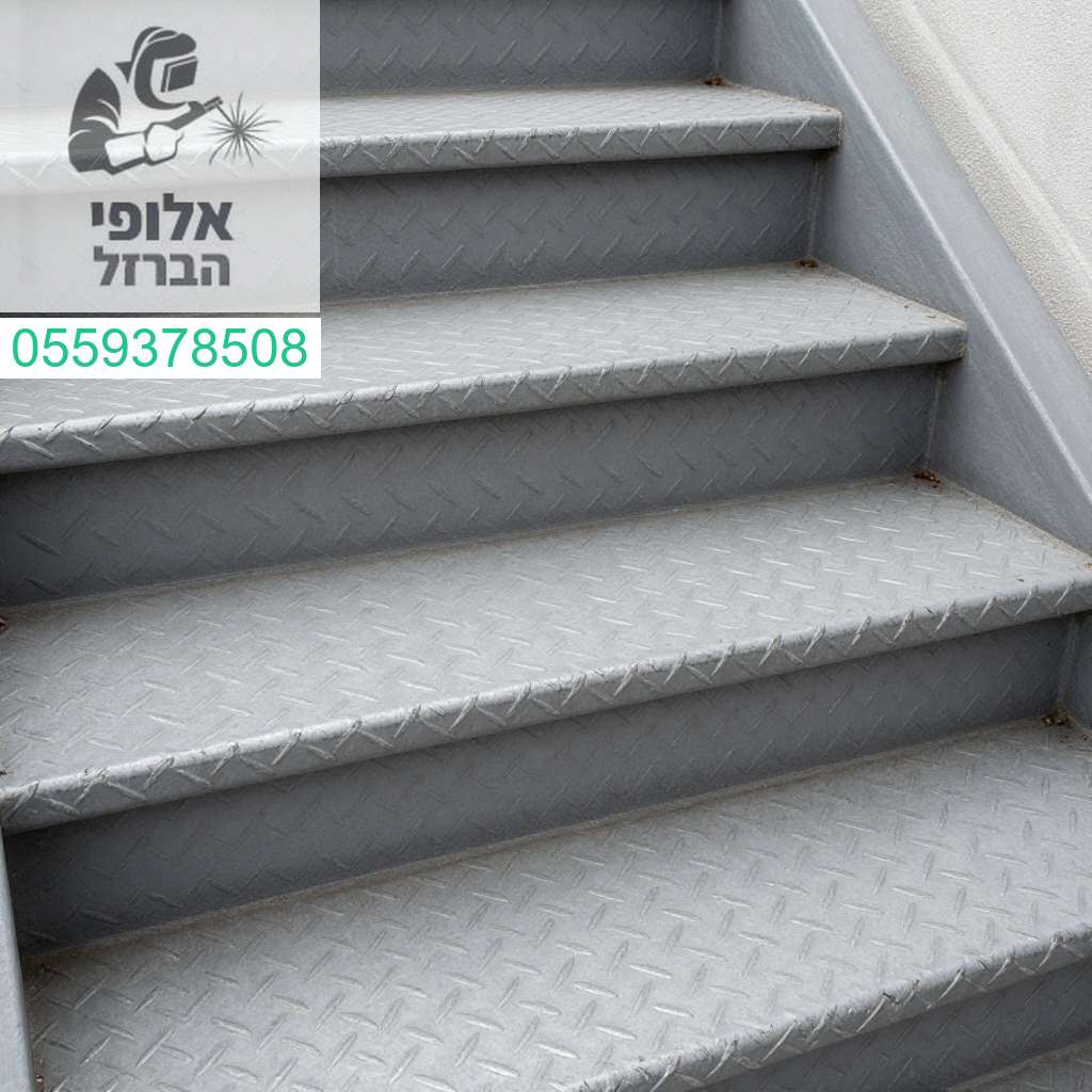 מדרגות פח מרוג בטיחותיות למניעת החלקה – עמידות מקסימלית ואיכות ללא פשרות!